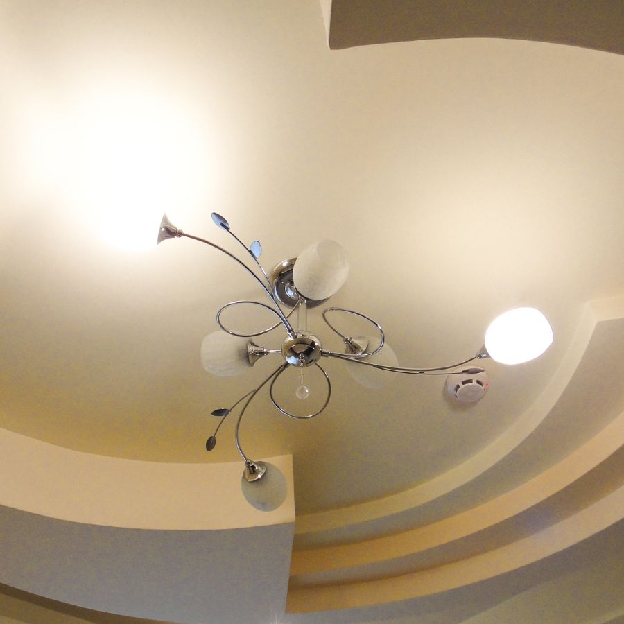 bulkhead ceiling detail during installation