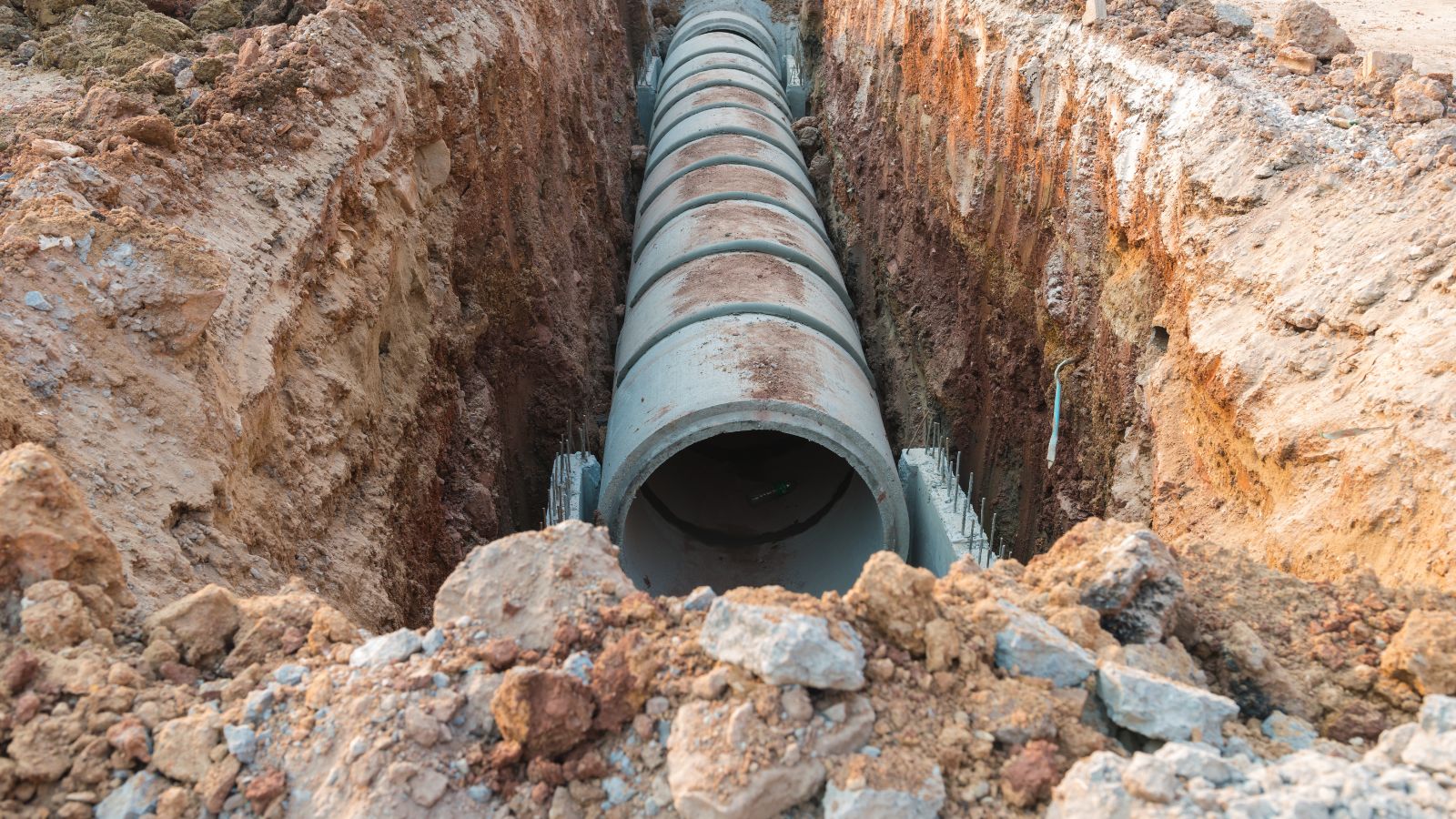 stormwater drainage and kerbstone installation project
